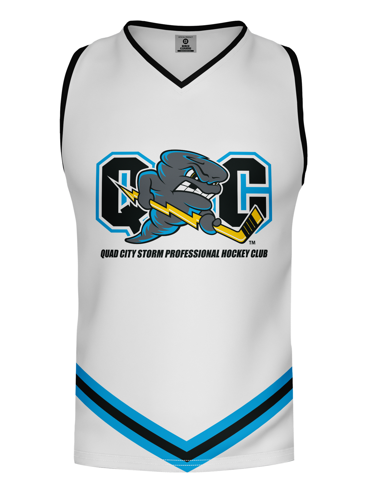 Quad City Storm White Hockey Tank
