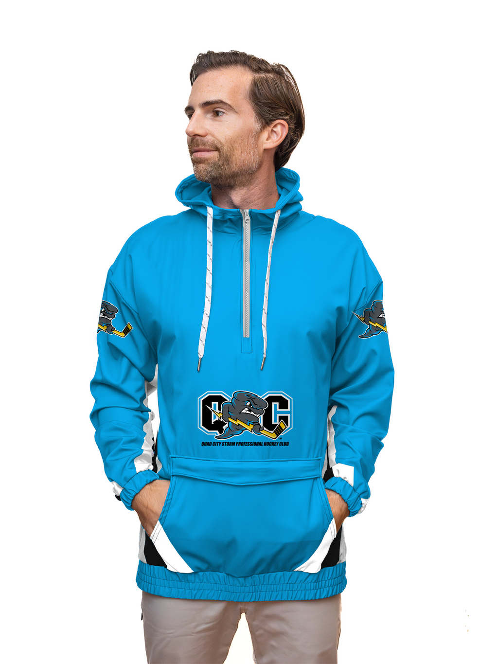 Quad City Storm Hockey Windbreaker